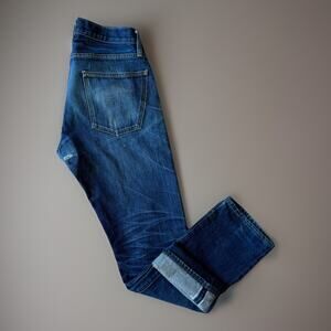 Taylor Stitch Selvedge Jeans 30 Blue Dark Wash Slim Denim New York Streetwear